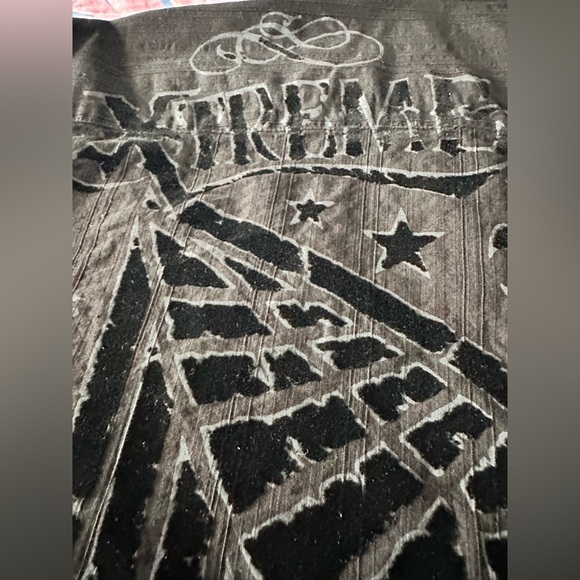 Affliction Xtreme Couture men’s size Large button down shirt EUC - Picture 8 of 13